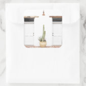 Südwestweißer Eintrag Quadratischer Aufkleber (Tasche)