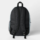Südwestwinters Schneeflocken & Bäume Personalisier Bedruckter Rucksack (Rückseite)