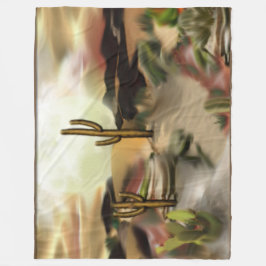 Südwestwüste Abstrakte Art des Sonnenaufgangs Fleecedecke