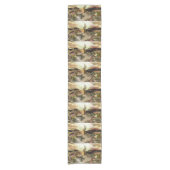 Südwestwüste Abstrakte Art des Sonnenaufgangs Kurzer Tischläufer (Vorderseite)