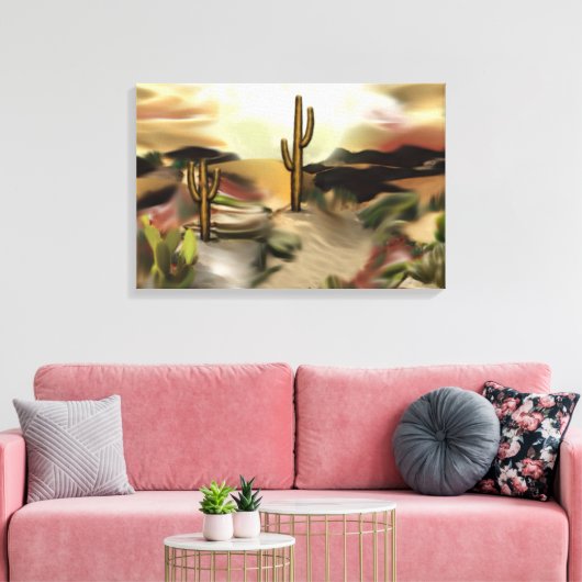 Südwestwüste Abstrakte Art des Sonnenaufgangs Leinwanddruck (Insitu (Wohnzimmer))