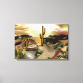 Südwestwüste Abstrakte Art des Sonnenaufgangs Leinwanddruck (Vorderseite)