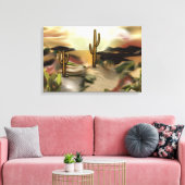 Südwestwüste Abstrakte Art des Sonnenaufgangs Leinwanddruck (Insitu (Wohnzimmer))