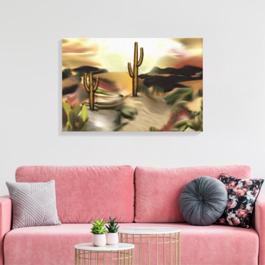 Südwestwüste Abstrakte Art des Sonnenaufgangs Leinwanddruck (Insitu (Wohnzimmer))