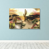 Südwestwüste Abstrakte Art des Sonnenaufgangs Leinwanddruck (Insitu (Holzboden))