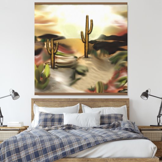 Südwestwüste Abstrakte Art des Sonnenaufgangs Leinwanddruck (Insitu (Schlafzimmer))