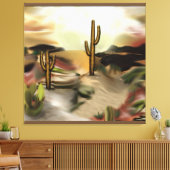 Südwestwüste Abstrakte Art des Sonnenaufgangs Leinwanddruck (Insitu (Wohnzimmer))