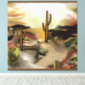 Südwestwüste Abstrakte Art des Sonnenaufgangs Leinwanddruck (Insitu (Holzboden))