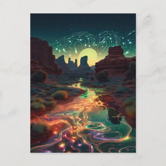 Südwestwüste Arizona Utah Cosmos Landschaft Postkarte (Vorderseite)