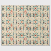 Südwestwüste Blue Feathered Star Botanical Geschenkpapier (Flach)