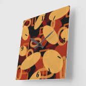 Südwestwüste Landschaftsfarben Abstrakte Kunst Quadratische Wanduhr (Winkel)