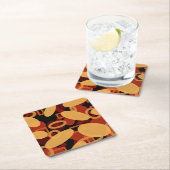 Südwestwüste Landschaftsfarben Abstrakte Kunst Rechteckiger Pappuntersetzer (Vor Ort)