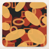 Südwestwüste Landschaftsfarben Abstrakte Kunst Rechteckiger Pappuntersetzer (Vorderseite)