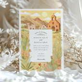 Südwestwüste Mission El Paso Wedding Einladung