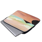 Südwestwüste mit Dünen Minimalistischer Kunst Laptopschutzhülle (Vorne Knopf)