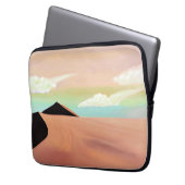 Südwestwüste mit Dünen Minimalistischer Kunst Laptopschutzhülle (Vorderseite Links)