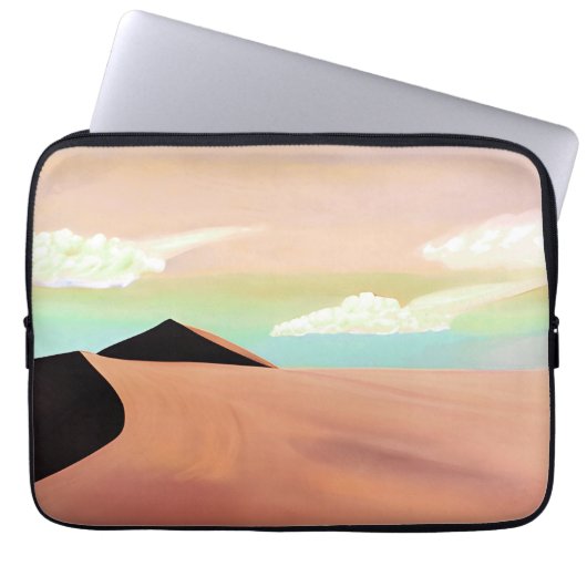 Südwestwüste mit Dünen Minimalistischer Kunst Laptopschutzhülle (Vorderseite)