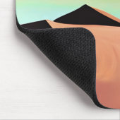 Südwestwüste mit Dünen Minimalistischer Kunst Mousepad (Ecke)