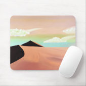 Südwestwüste mit Dünen Minimalistischer Kunst Mousepad (Mit Mouse)