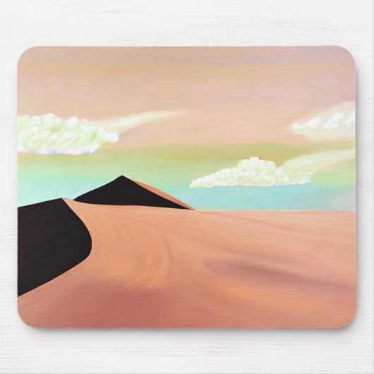 Südwestwüste mit Dünen Minimalistischer Kunst Mousepad (Vorne)
