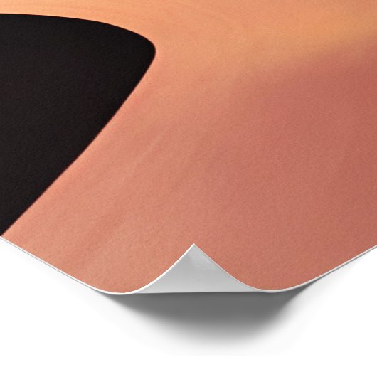 Südwestwüste mit Dünen Minimalistischer Kunst Poster (Ecke)