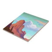 Südwestwüste mit Minimalistischer Kunst Fliese (Seite)