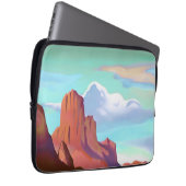 Südwestwüste mit Minimalistischer Kunst Laptopschutzhülle (Vorne Rechts)