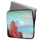 Südwestwüste mit Minimalistischer Kunst Laptopschutzhülle (Vorderseite Links)