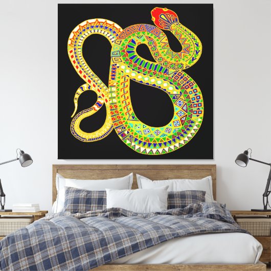 Südwestwüste Rattler Leinwanddruck (Insitu (Schlafzimmer))