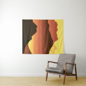 Südwestwüste Sonnenuntergang mit Bergen Wandteppich (Beispiel (Horizontal))