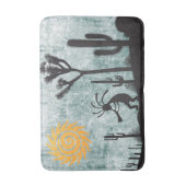 Südwestwüste Sun Kokopelli Badematte (Vorderseite Vertikal)