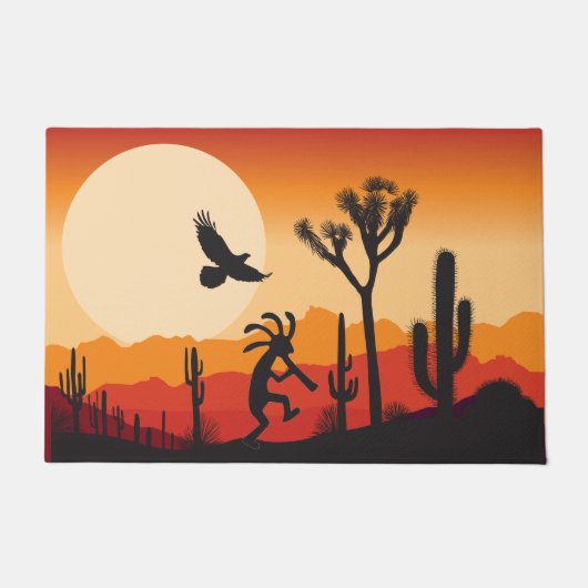 Südwestwüste Sun Kokopelli Doormat Fußmatte (Vorderseite)