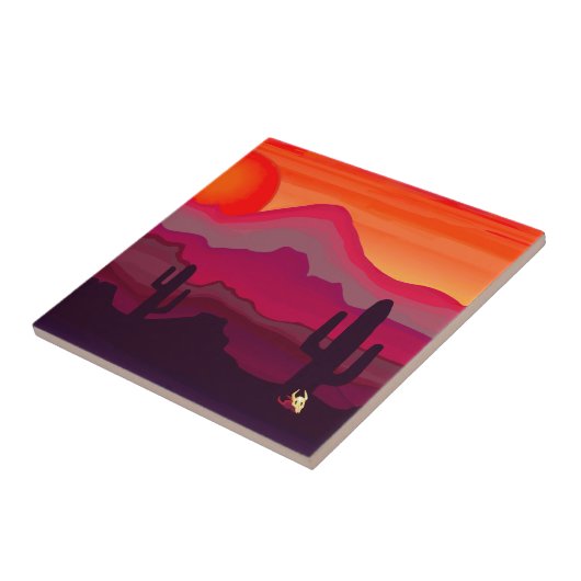 Südwestwüste Sunset Fliese (Seite)