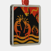 Südwestwüste Sunset Kokopelli Ornament Aus Metall (Rechts)