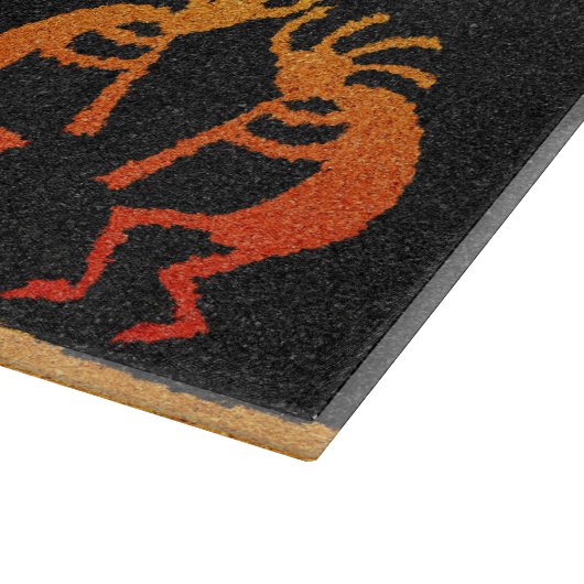 Südwestwüste Sunset Kokopelli Schneidebrett (Ecke)