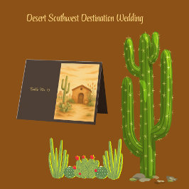 Südwestwüste Terracotta Wedding Guest Card Dankeskarte