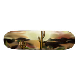 Südwestwüsten-Sonnenaufgang-abstrakte Kunst Skateboard
