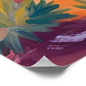 Südwestwüstenstraße mit Kacti Poster (Ecke)