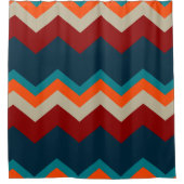 SüdwestZickzack Duschvorhang (Vorderseite)