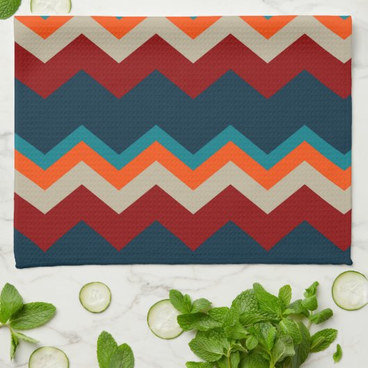 SüdwestZickzack Geschirrtuch (Gefaltet)