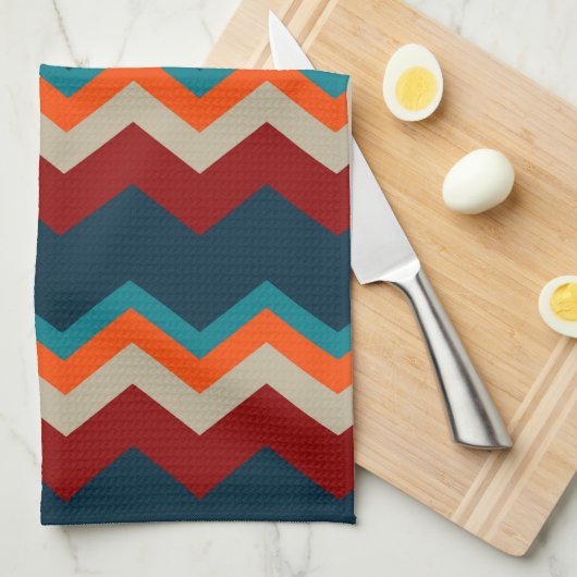SüdwestZickzack Geschirrtuch (Viertel Falte)