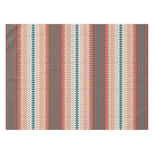 SüdwestZickzack Zickzack-Baumwolltischdecke Tischdecke (Vorderseite (Horizontal))