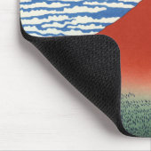 Südwind-Raum-Himmel, rotes Fuji, Katsushika Mousepad (Ecke)