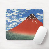Südwind-Raum-Himmel, rotes Fuji, Katsushika Mousepad (Mit Mouse)