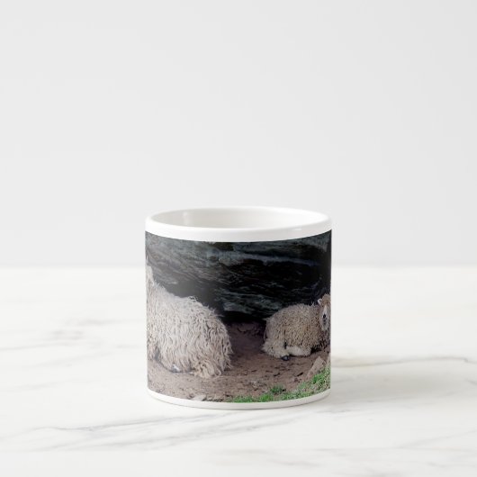 Südwolle-Schaf-Familien-Schützen Devons langes Espressotasse (Vorderseite)