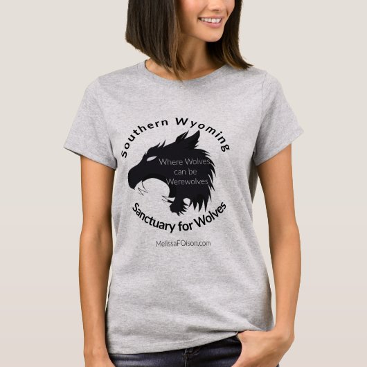 Südwyoming-Heiligtum für Werewolves T-Shirt (Vorderseite)