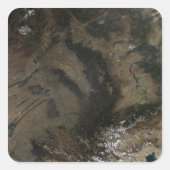 Südzentralrussland Quadratischer Aufkleber (Vorderseite)