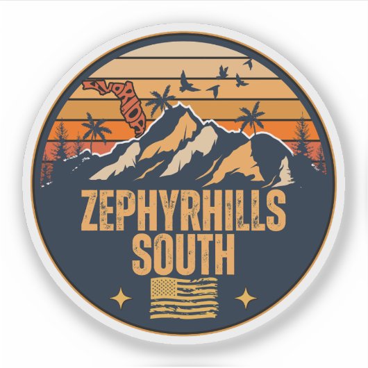 Südzephyrhill, Florida Aufkleber (Vorderseite)