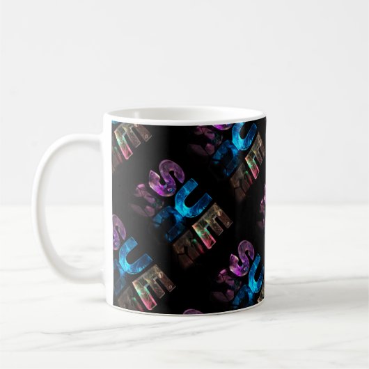 Sue - die Namens-Sue in 3D beleuchtet (Fotografie) Kaffeetasse (Links)