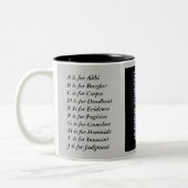 Sue_Grafton_Black, Zweifarbige Tasse (Links)